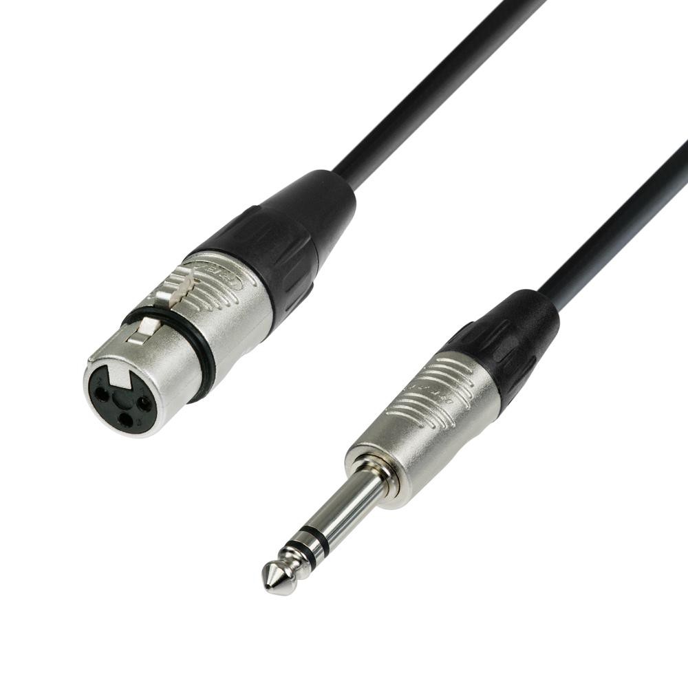 K4BFV 4 Star REAN XLR female naar 6.3 mm Jack microfoon kabel 0,3 tot 10 meter