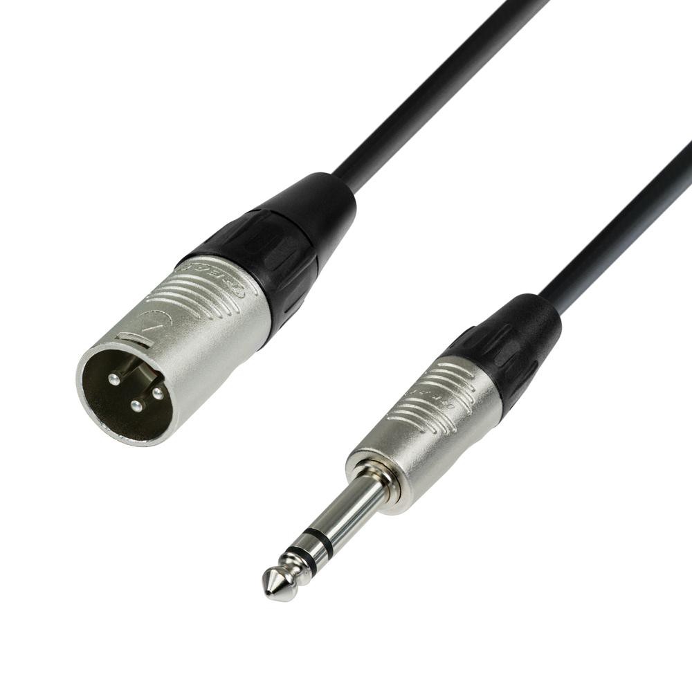 4 Star K4BMV - REAN XLR male naar 6.3 mm Jack stereo kabel 0,3 tot 10 meter