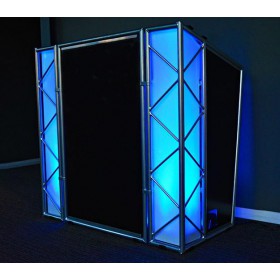 LiteConsole Elite Luxe DJ Booth - met back light