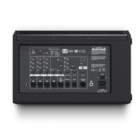 achterkant mixer horizontaal, monitor stand LD Systems MIX 10 A G3 - Actieve 2-wegluidspreker met geïntegreerde 7-kanaals mixer