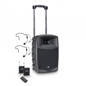 LD Systems Roadbuddy 10 BPH 2 - Bluetooth-speaker op accu, met mixer, 2 bodypacks en 2 headsets hoofdafbeelding