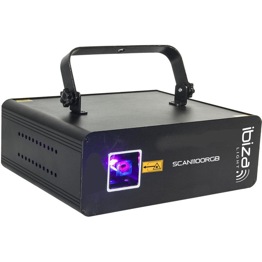 Ibiza Light SCAN1100RGB DMX Bestuurde 1100mW RGB Laser