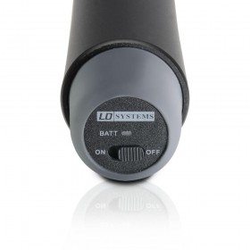 LD Systems WSECO2X2HHD2 Draadloos microfoonsysteem met 2 dynamische handmicrofoons - onderkant microfoon aan uit schakelaar