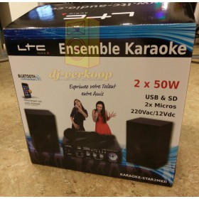 E! Complete Plug 'n Play JBL Karaoke set voor thuis huren?