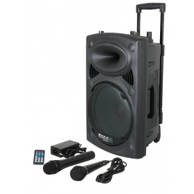Mega Actie - Ibiza Sound Port 8 UHf - draagbaar stand-alone pa systeem met o.a. bluetooth, draadloze uhf handmicrofoon