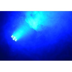 blauw effect BeamZ MHL-74 Mini Moving Head Wash 7X 10W DMX 13-Kanaals RGBW