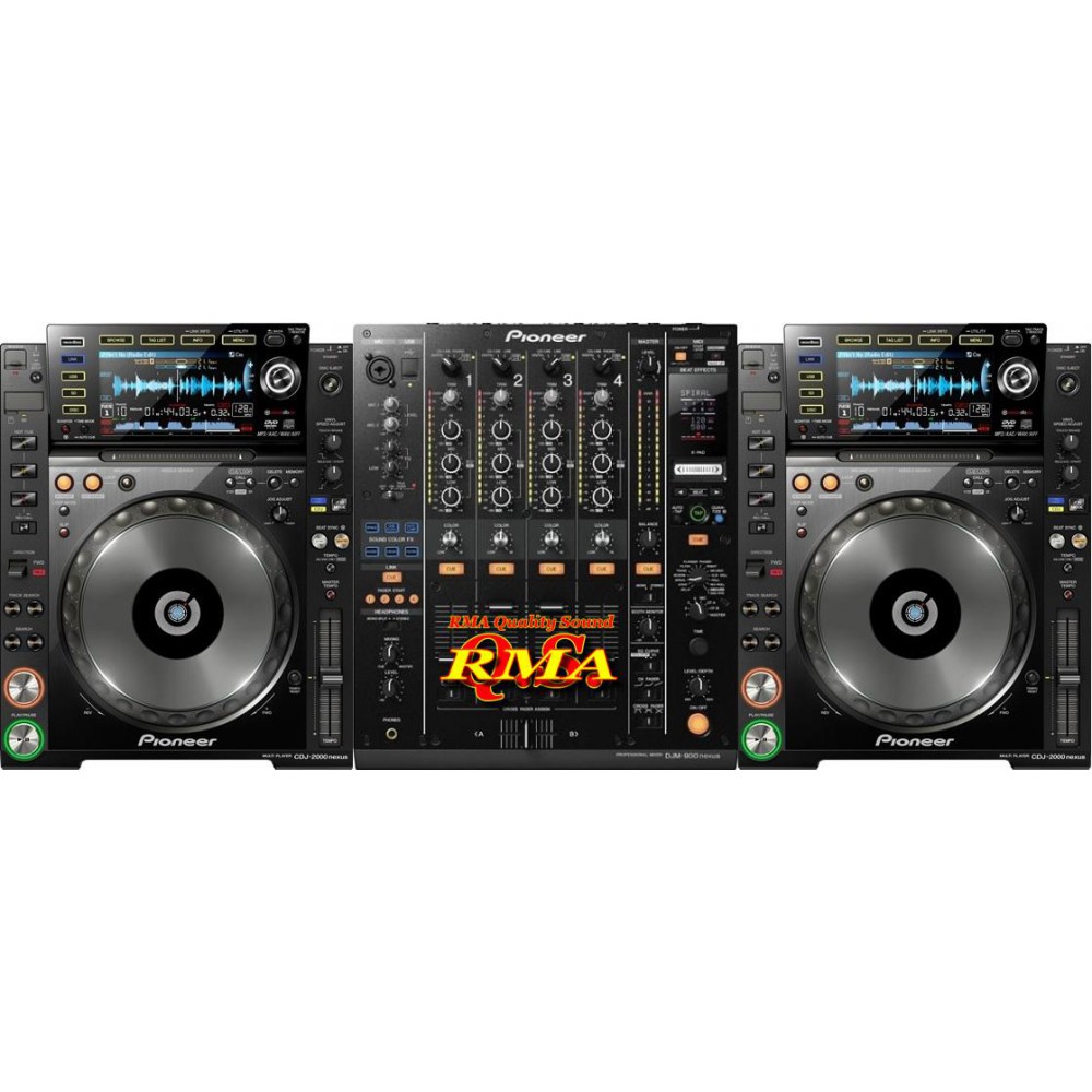 Mand te binden Strippen Pioneer DJM-900 + 2x CDJ-2000 Nexus DJ Set + Prodectors djverkoop