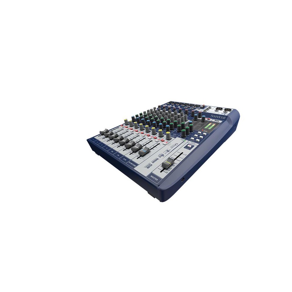 schuin Soundcraft Signature 10 - Compacte Analoge Mixer