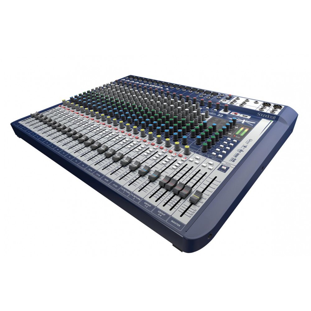 Soundcraft Signature 22 - Compacte Analoge Mixer schuin
