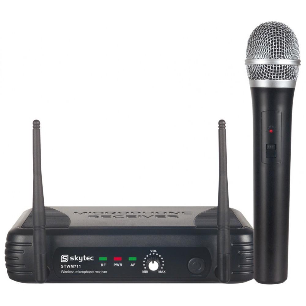 Skytec STWM711 - VHF Microfoon Systeem 1-kanaals met microfoon