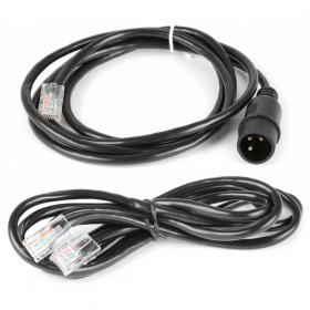 meegeleverde kabels BeamZ BBP94 - Accu Uplight Par 4x 10W
