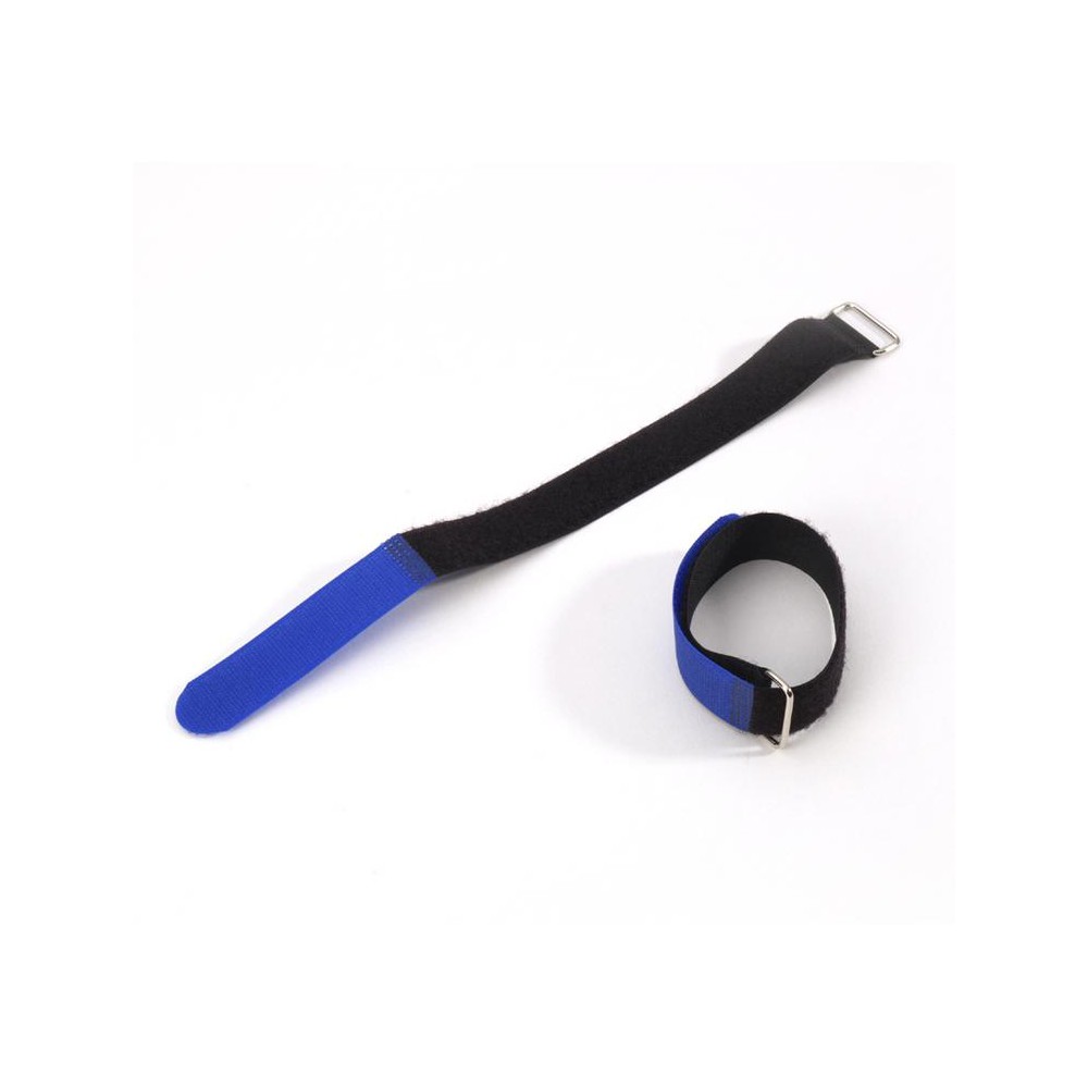 Blauw haak en lus Kabelbinder kunt u nu gemakkelijk uw kabels bij elkaar. Afmetingen 20 cm x 2 cm.