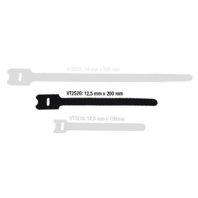 Adam Hall VT 2520 Klittenband Kabelbinder 200 mm zwart