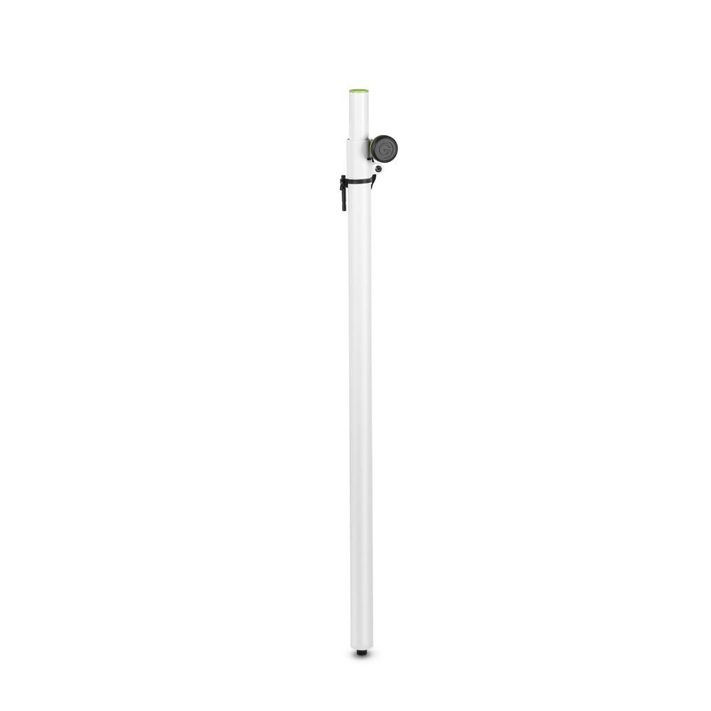 Gravity SP2342W Verstelbare Speaker Pole, 35 mm naar M20 1800 mm Wit