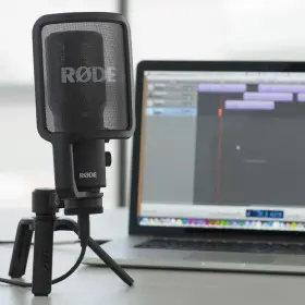 voorbeeld Rode NT-USB - microfoon incl. desktop statief en popfilter