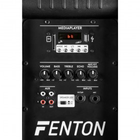 Fenton FT1500A Actieve speaker 15'' MP3/BT/LED aansluitingen