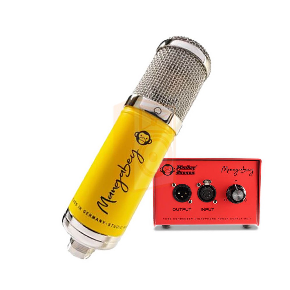 Monkey Banana Mangabey Tube Condensator Mircofoon geel microfoon met tube versterker