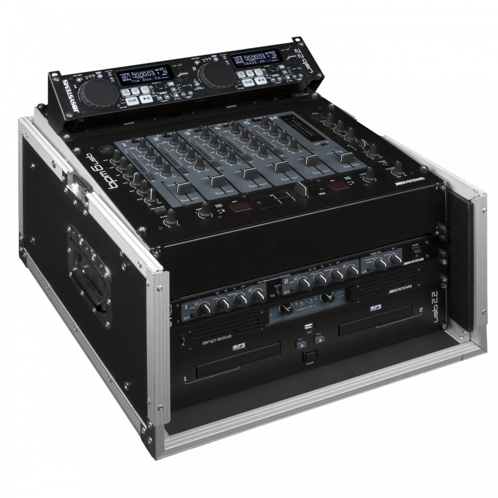 JB-Systems DJ CASE 10/6U - Case voor b.v. 19" mixer en cd speler