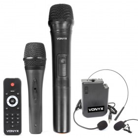 Vonyx AP1500PA - Mobiele Geluidsinstallatie 15" 2 UHF MP3 BT HS - DJ-Verkoop.nl