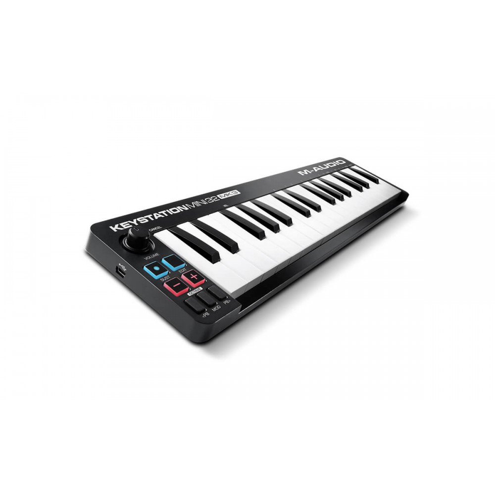 M-Audio Keystation Mini 32 USB keyboard MIDI controller - zijkant