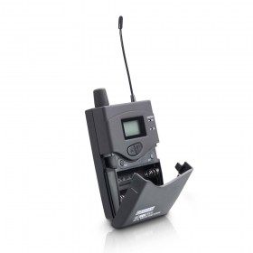 LD Systems MEI 1000 G2 Bundel - Draadloos in-ear monitorsysteem 2 x beltpack en 2 x in-ear-headset - dj-verkoop - beltpack open