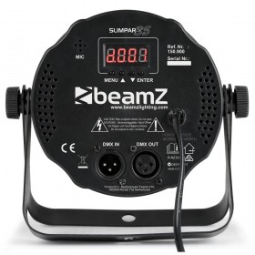 BeamZ SlimPar 35 12x3w RGB Led Spot met DMX - achterkant