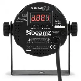 BeamZ SlimPar 30 6x3w RGB Led Spot met IRC - achterkant