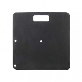 Equinox Pipe & Drape Base plate Zwart - bovenkant