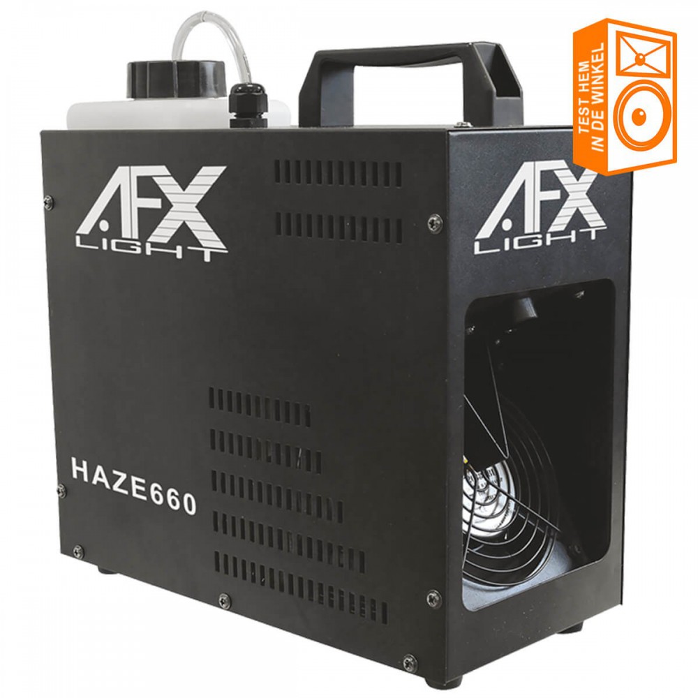 AFX HAZE660 - Hazer effect Fazer Rookmachine test hem in de winkel, demomodel aanwezig