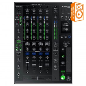 Denon DJ X1800 Prime Professionele 4-kanaals DJ Club Mixer bovenkant bediening