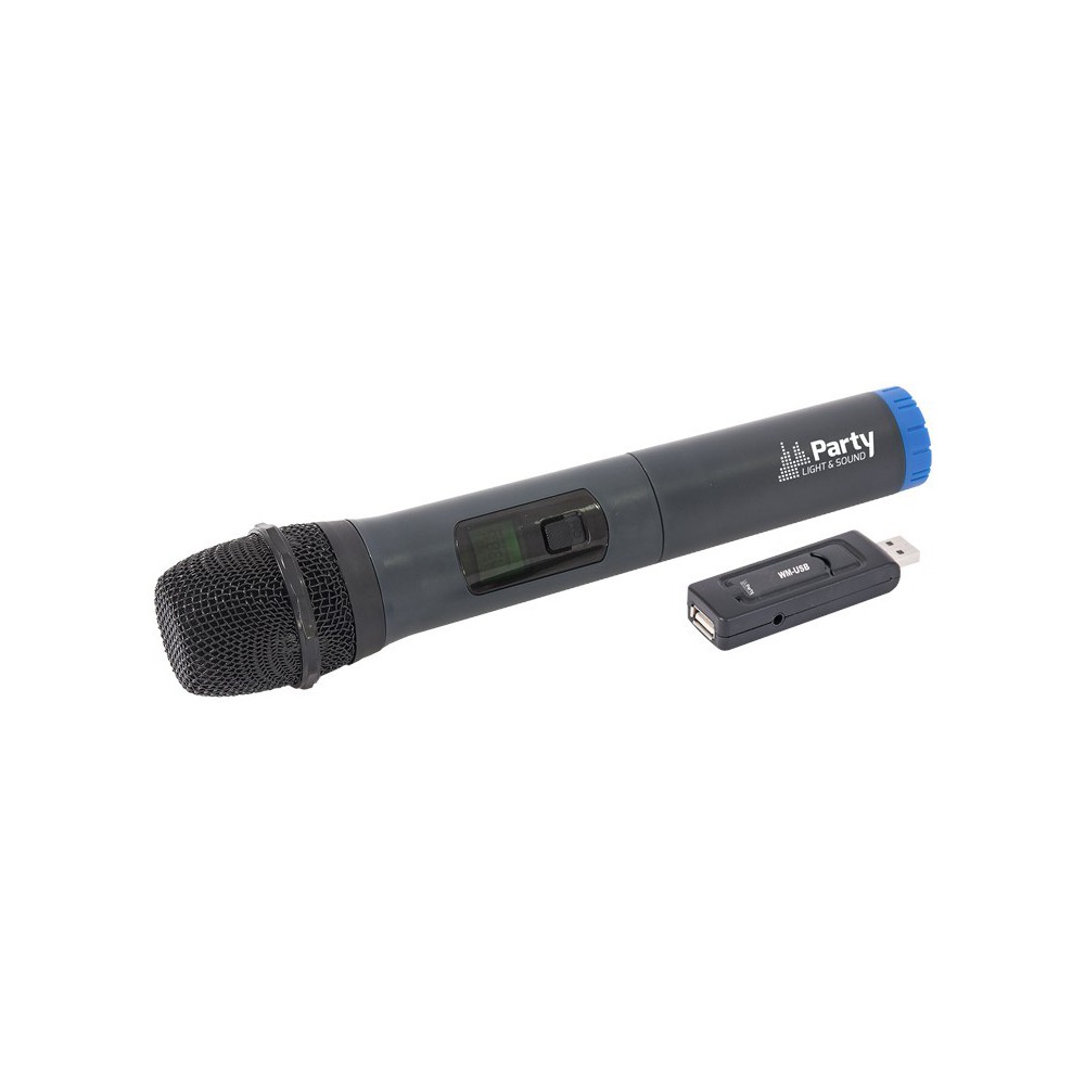 Party Light & Sound Draadlose UHF Microfoon systeem via USB