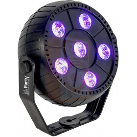 Party Light and Sound Party PAR LED 6 x 1,5W RGB 3in1 voorkant