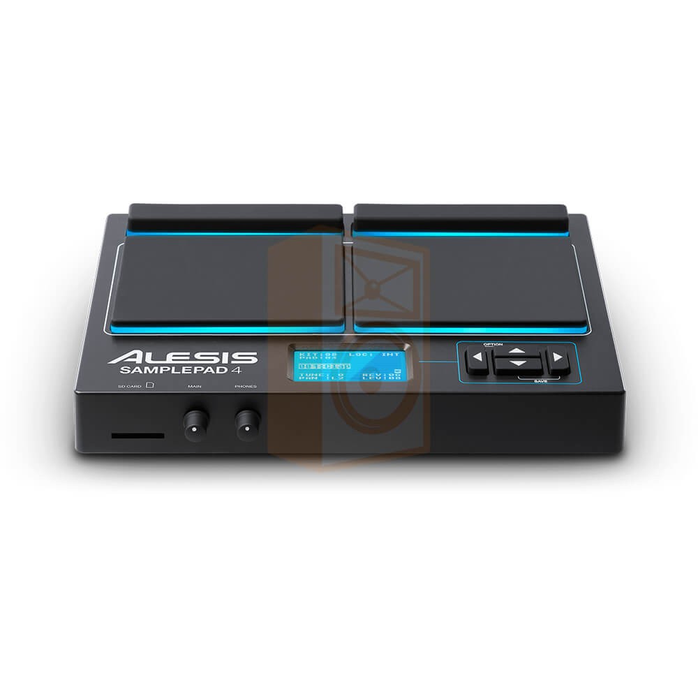 Alesis SamplePad 4 Percussie en sample-triggering instrument voorkant en display overzicht