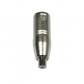 Adapter plug 3pin XLR male to RCA coupler
- Metal version