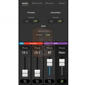 Mackie FreePlay LIVE Draadloze PA Bluetooth Speaker - app overzicht audio koppeling music live modus