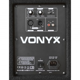 Vonyx SWA15 - 15" PA Actieve Subwoofer 600W aansluitingen