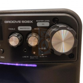 Idance Groove 508X 500 watt draadloze speaker set - Detail volume en EQ