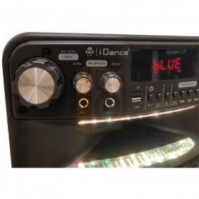 Idance Groove 508X 500 watt draadloze speaker set - Detail microfoon bediening, display