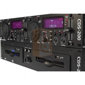 Ibiza sound CDS-200 Dubbele slot in CD en USB speler - bediening en display