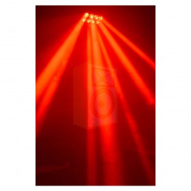 Ibiza light Spider LED8-QUAD - RGBW Cree Led licht effect rood