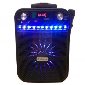 Idance Groove 408x 200 watt draadloze speaker - voorkant blauw