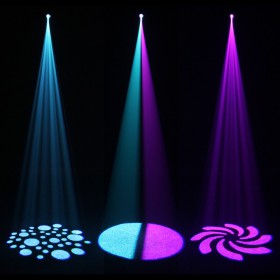 EQUINOX Fusion Spot MKII 12W LED movinghead - gobo's blauw en paars