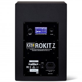 Achterkant met display en aansluitingen KRK Rokit 7 G4 - 7" Powered Near-Field Studio Monitor (RP7)