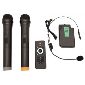 iDance Megabox 5000 - 3 draadloze microfoons en afstandsbediening
