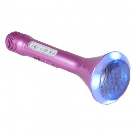 zijkant - Party Light & Sound Kamick Pink - Karaoke Microfoon met Luidspreker & Bluetooth