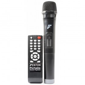 Fenton FPS10 - Portable Sound System 10" BT/VHF/IRC Microfoon en afstandsbediening