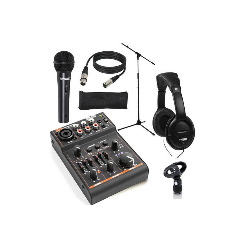 LD Systems LDMICSET1- Microfoon set met de HP500 hoofdtelefoon en PDM-D301 mixer