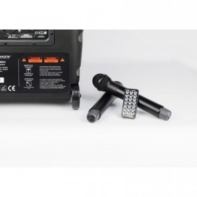 2x Microfoon AUDIOPHONY CR25A-COMBO - draagbare luidspreker met bluetooth