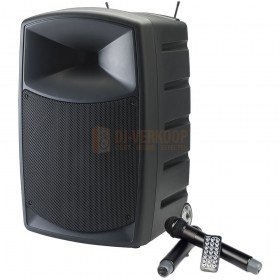 AUDIOPHONY CR25A-COMBO - draagbare luidspreker met 2 draadloze hand microfoons en o.a. bluetooth