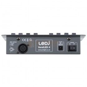 Achterkant LEDJ VersiLED 4 - 4 kanalen LED DMX Controller